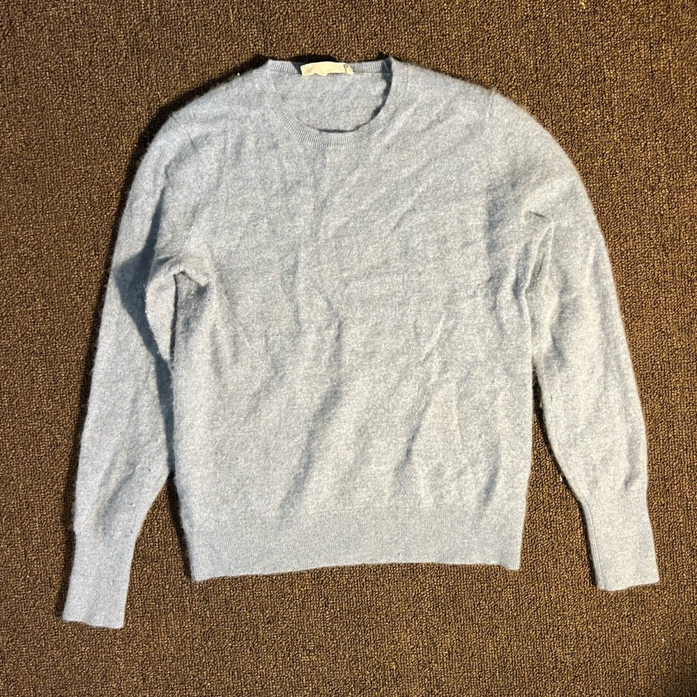 Blue cashmere sweater